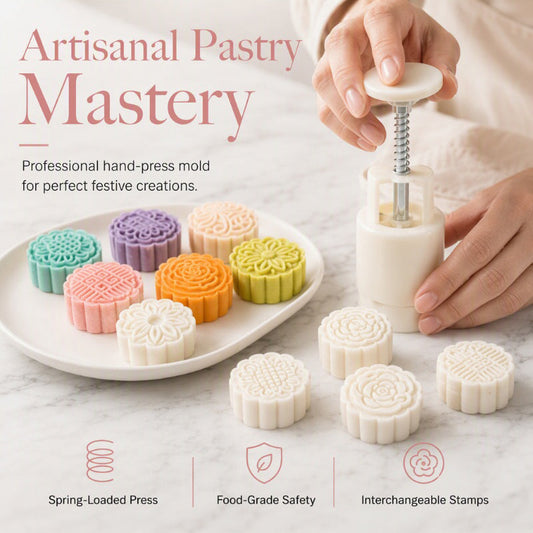 📢📢50% OFF !! 🌻 4-in-1 Sunflower Mooncake & Pastry Mold Set -🎁🔥Buy 1 Get 1 Free