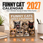 2027 Funny Cats Wall Calendar