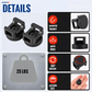 22mm Heavy-Duty Magnetic Cable Tie Mounts – 10 Pack