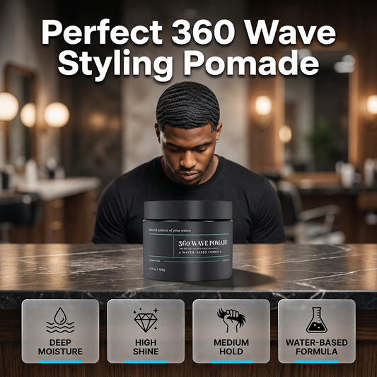 🎉 50% Off! Buy 1 Get 1 Free 🔥 Buy 2 Get 3 Free 💈 Wave Pomade 150ml Water-Based Wax—for Deep Root Moisture & All-Day Wave Definition 🌊✨