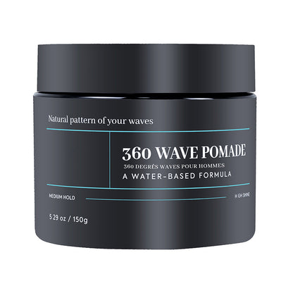🎉 50% Off! Buy 1 Get 1 Free 🔥 Buy 2 Get 3 Free 💈 Wave Pomade 150ml Water-Based Wax—for Deep Root Moisture & All-Day Wave Definition 🌊✨